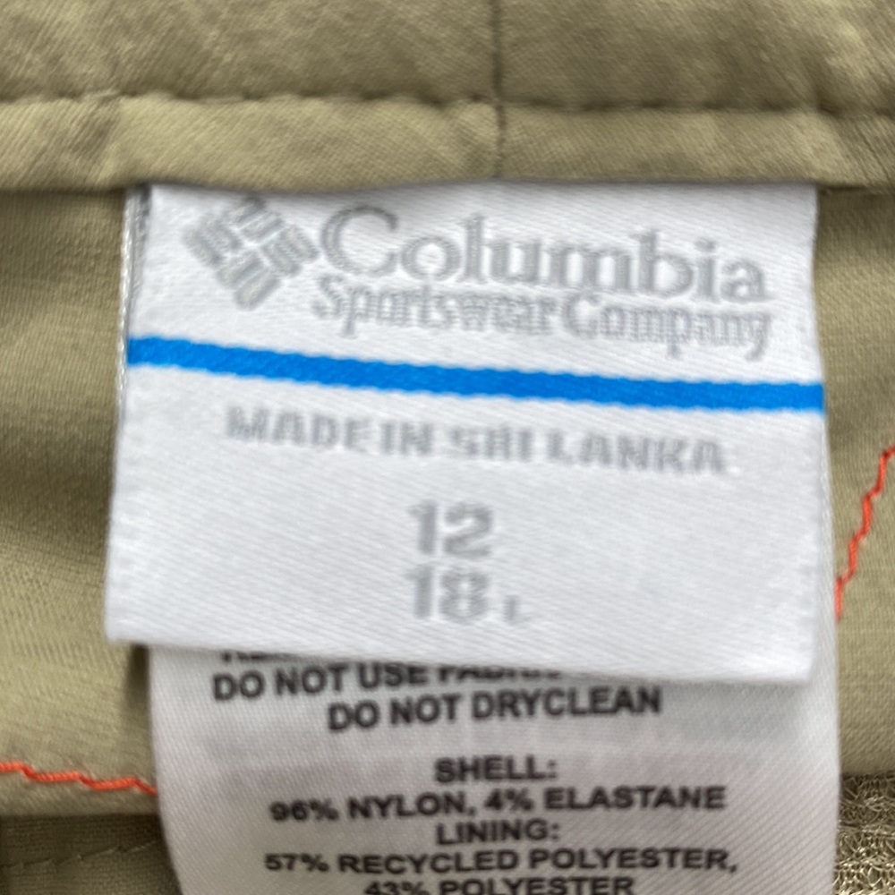 Columbia Outdoor Hiking Pants Size 12 - Picture 10 of 12